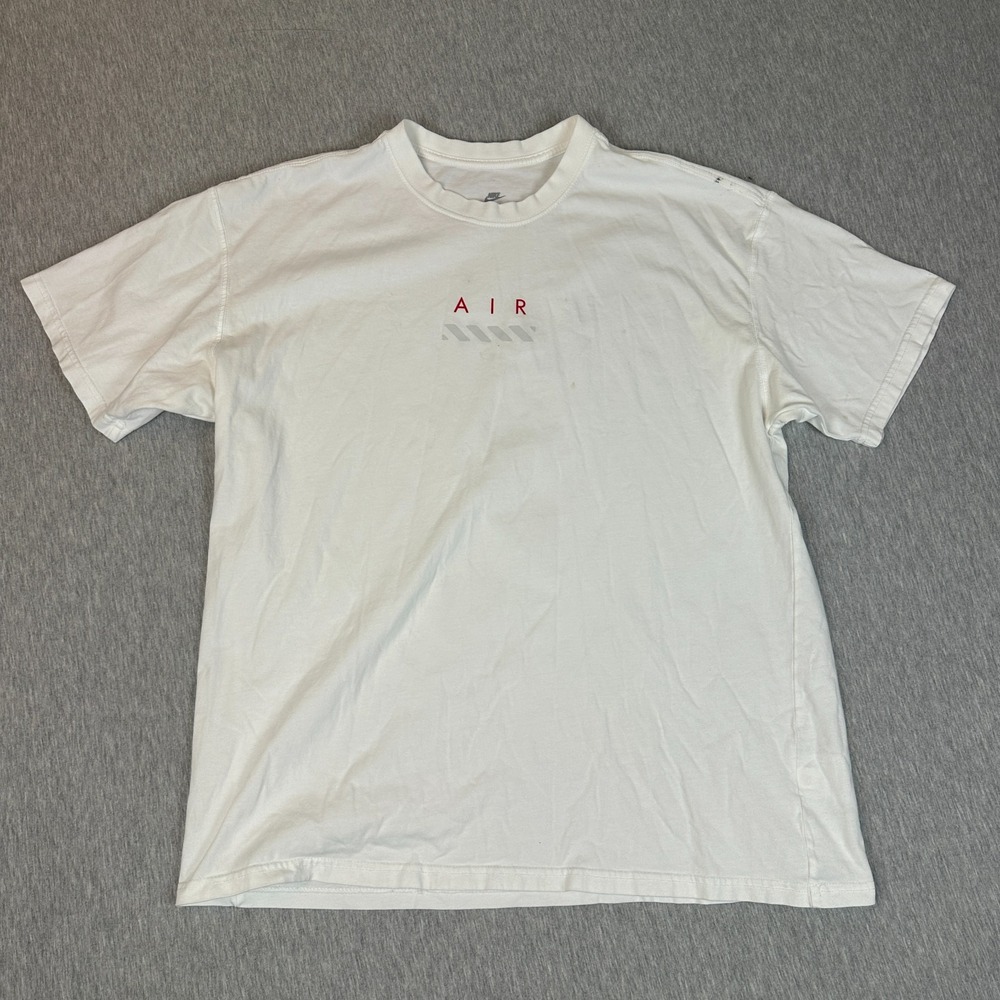 Nike Max90 T Shirt XL Air Global SS Crew Neck Loose White Tee World Tour X-Large
